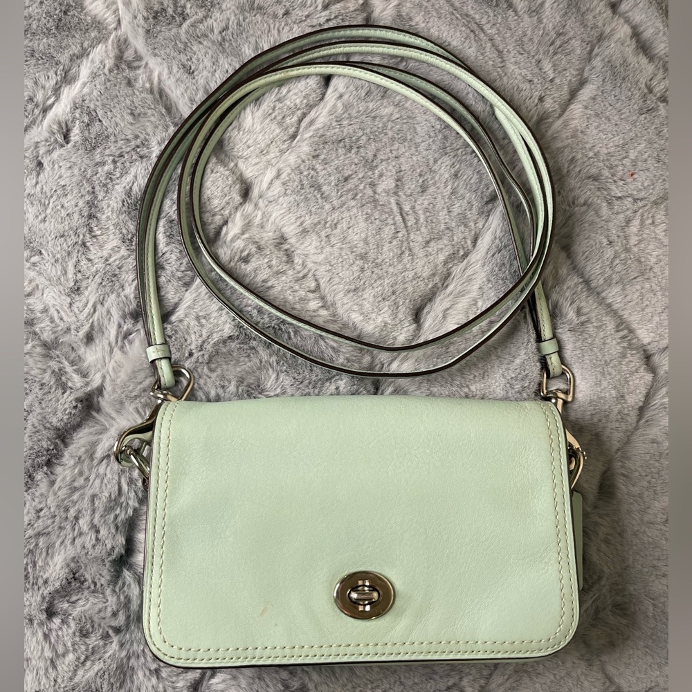 Coach Leather #19914 Legacy Penny Bag - in Mint